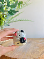 Totoro soot sprite bud vase