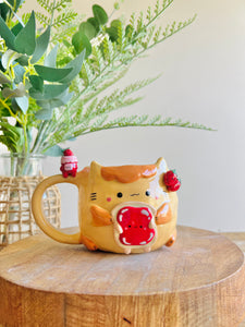 Jammy love pun cat mug