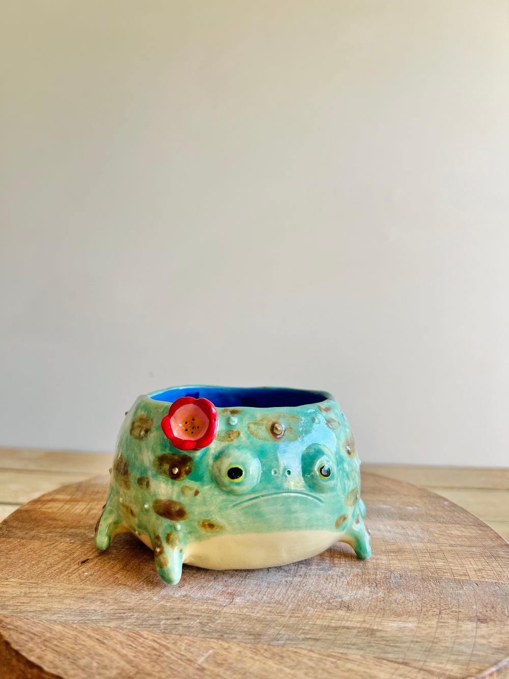Grump froggo pot with BONUS mini grump friend #1, photo 6 of 8