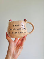 Mushroom love pun Bunny mug