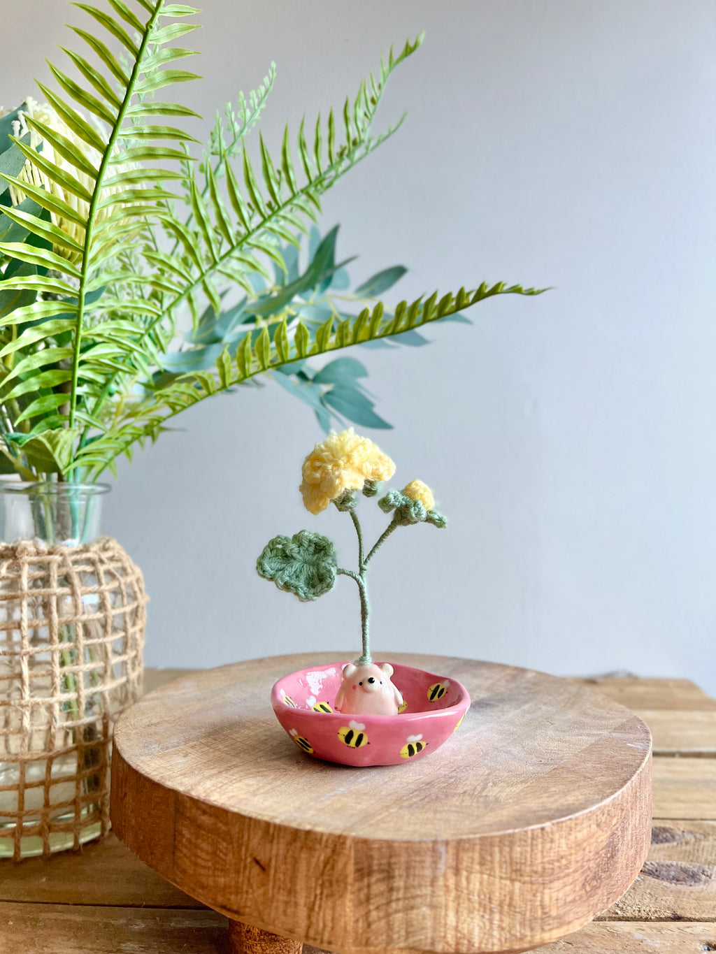 Bud vase trinket dish