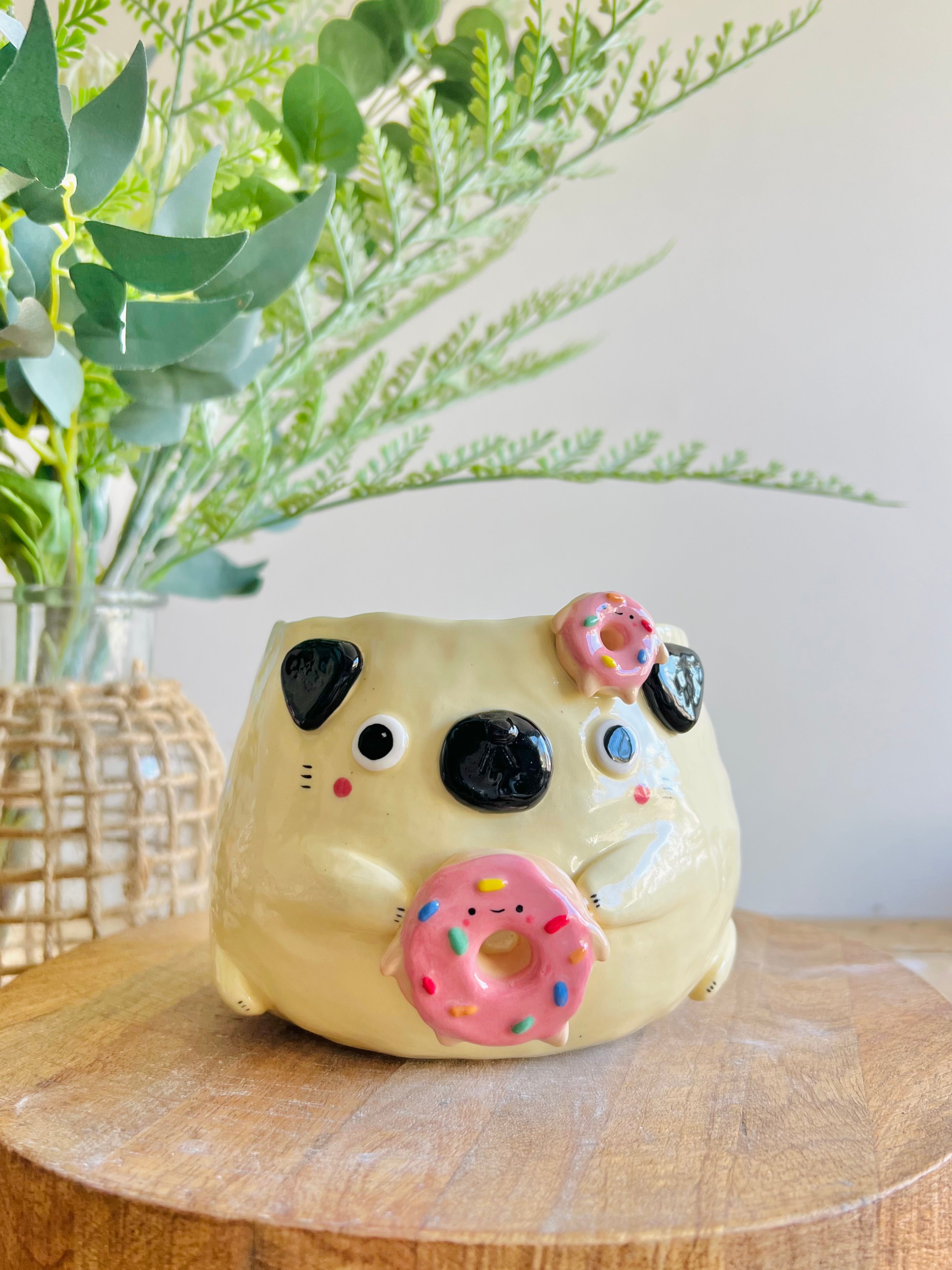 Donut pun love puggo pot