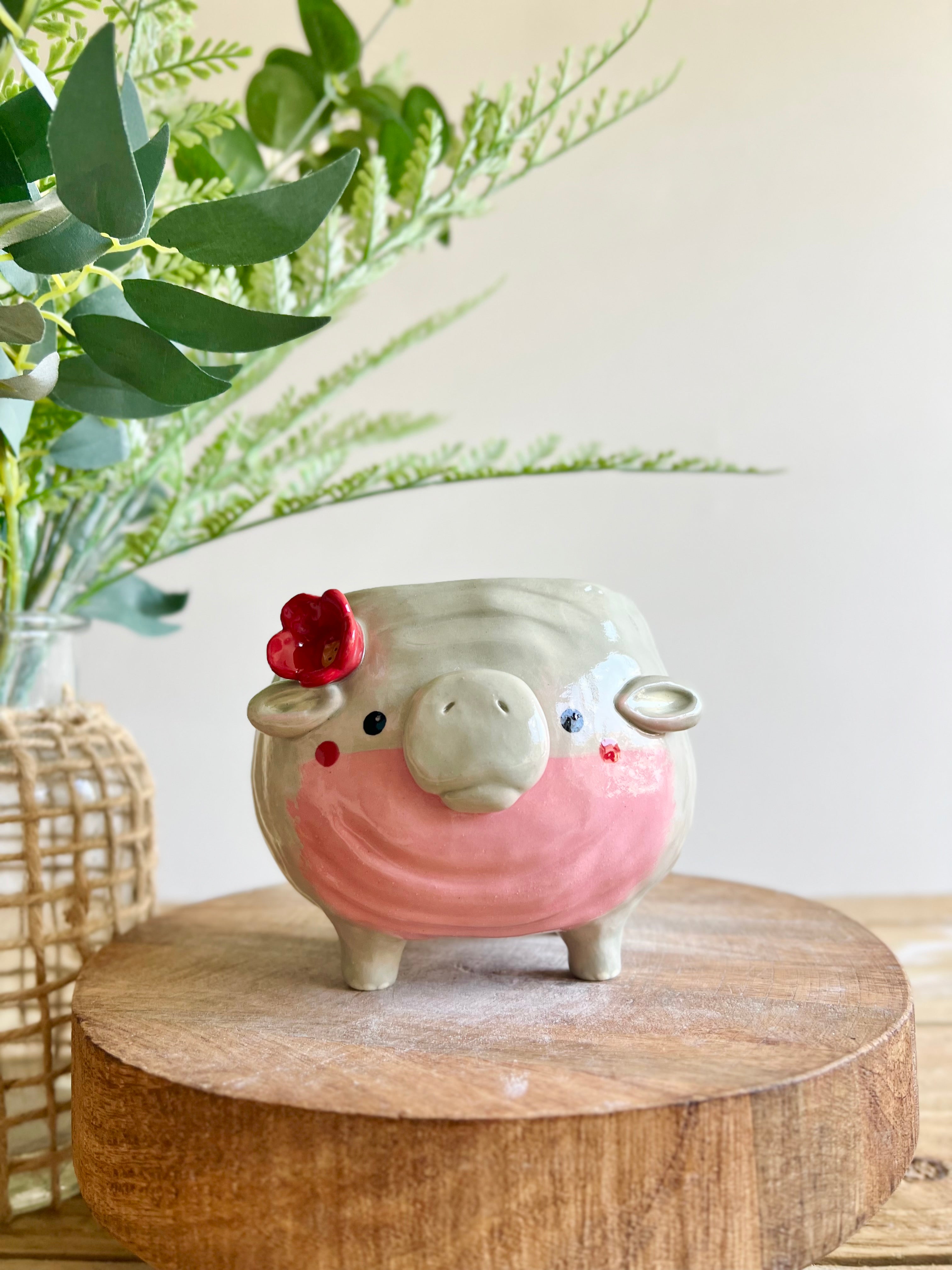 LARGE MOO DENG planter #1