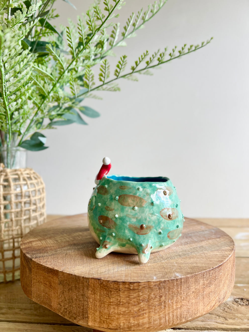 Festive grumpy froggo planter #1, photo 6 of 12