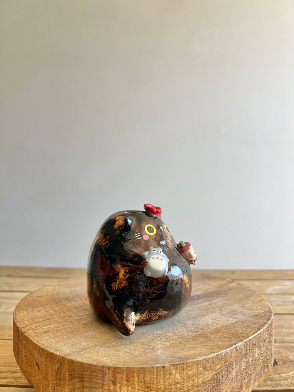 Tortie Bud Vase, photo 3 of 10