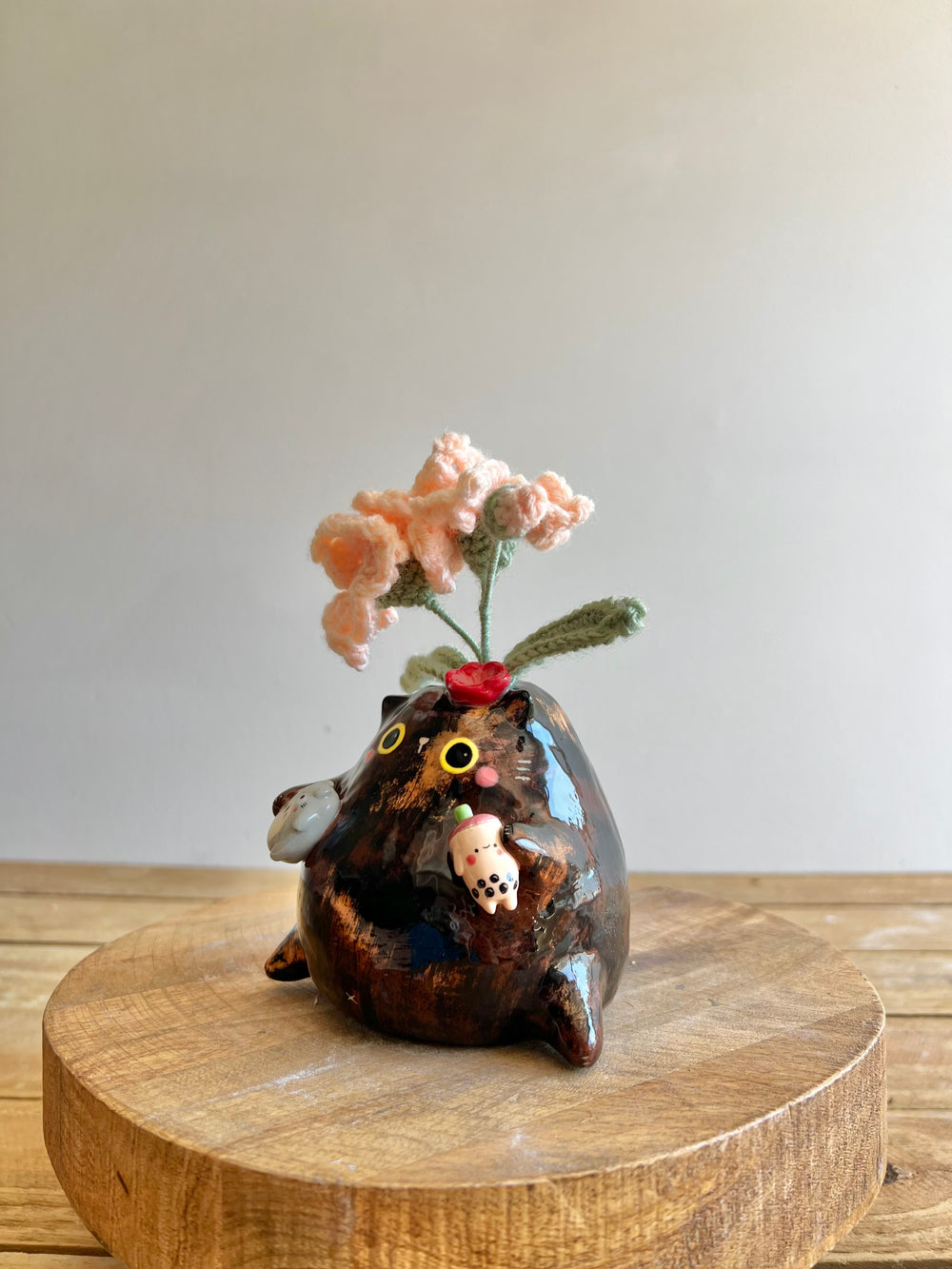 Tortie Bud Vase, photo 10 of 10