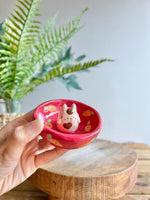 Bud vase trinket dish