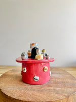 Ultimate Cat Crew Lidded Trinket pot