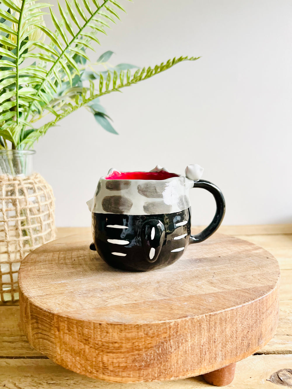 Skeleton cat mug with cat skull friends, photo 4 of 10