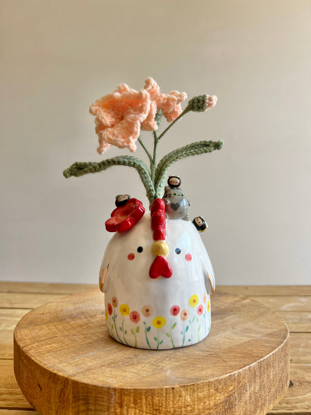 Chicken Bud Vase