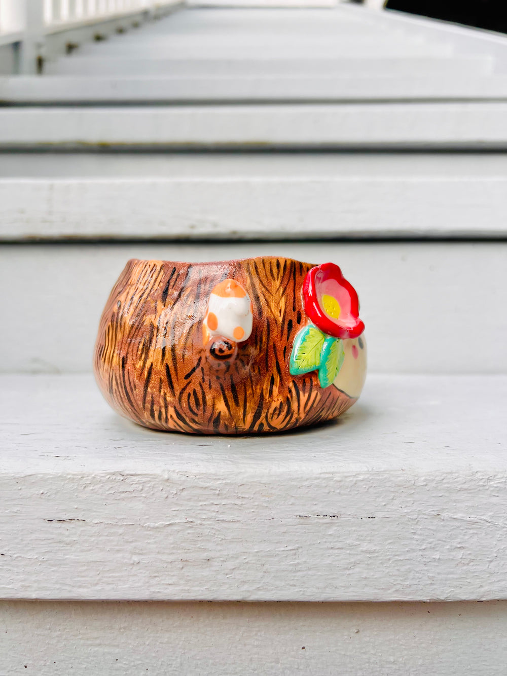 Happy tree pot with cat stack friends, photo 2 of 9