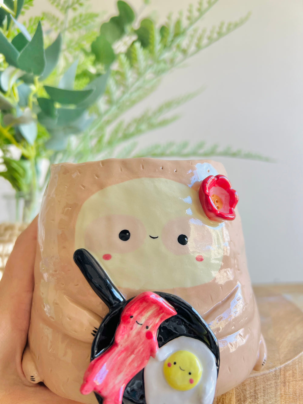 Bacon & Eggs pun love Sloth pot, photo 8 of 13