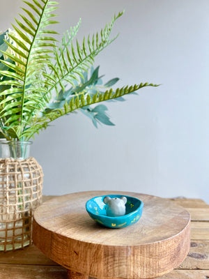 Bud vase trinket dish
