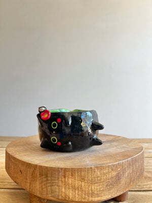 Black cat Matcha Bowl