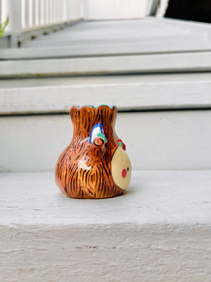 Happy Tree vase with Totoro friends