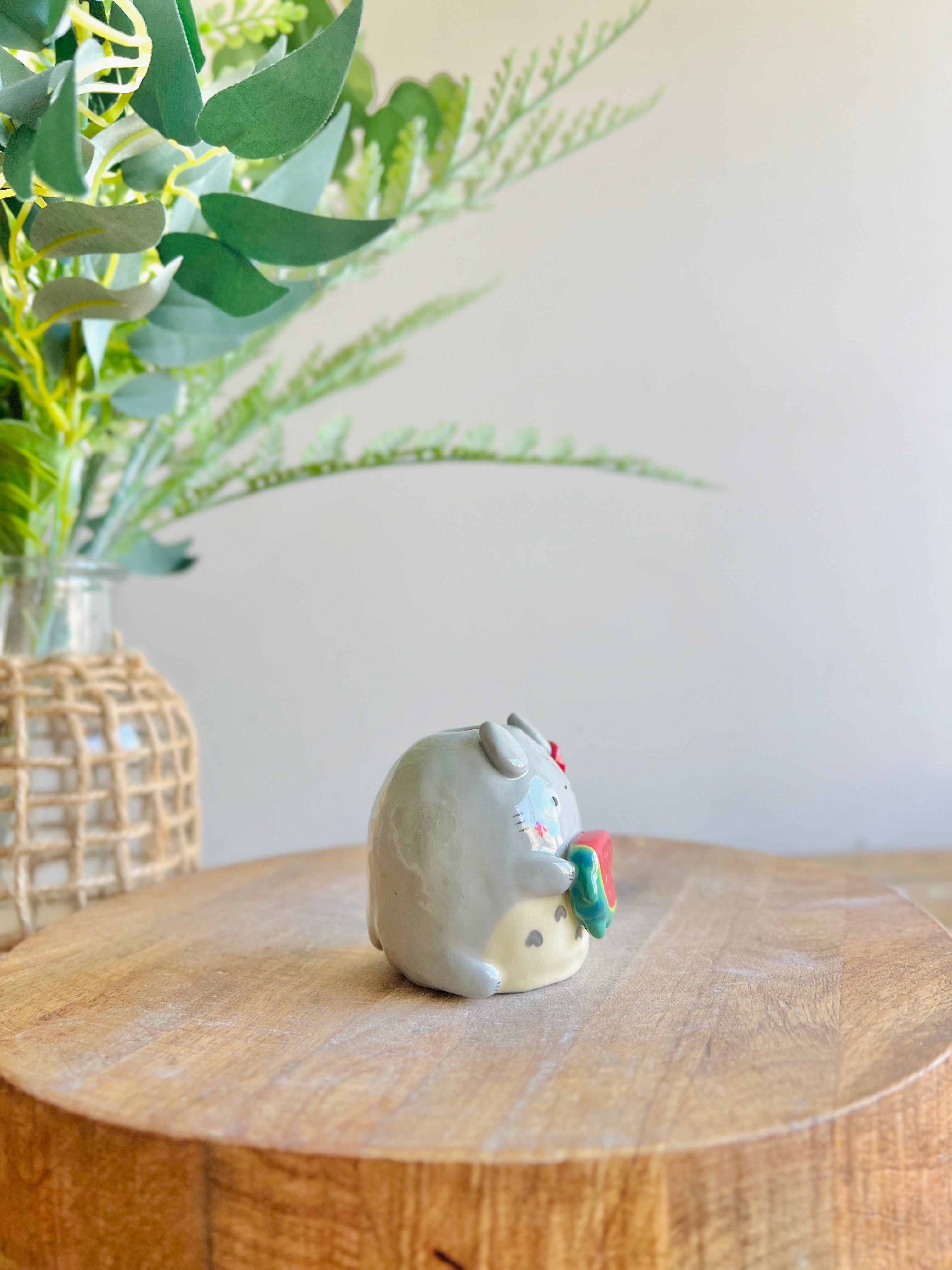 Totoro watermelon bud vase