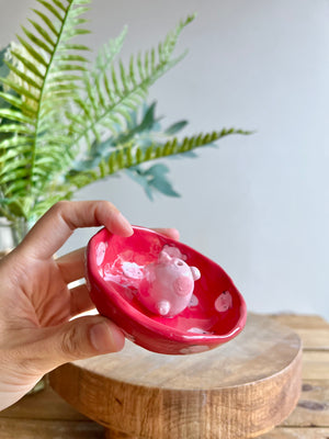 Bud vase trinket dish