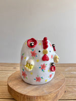 Large Chicken pot/vase