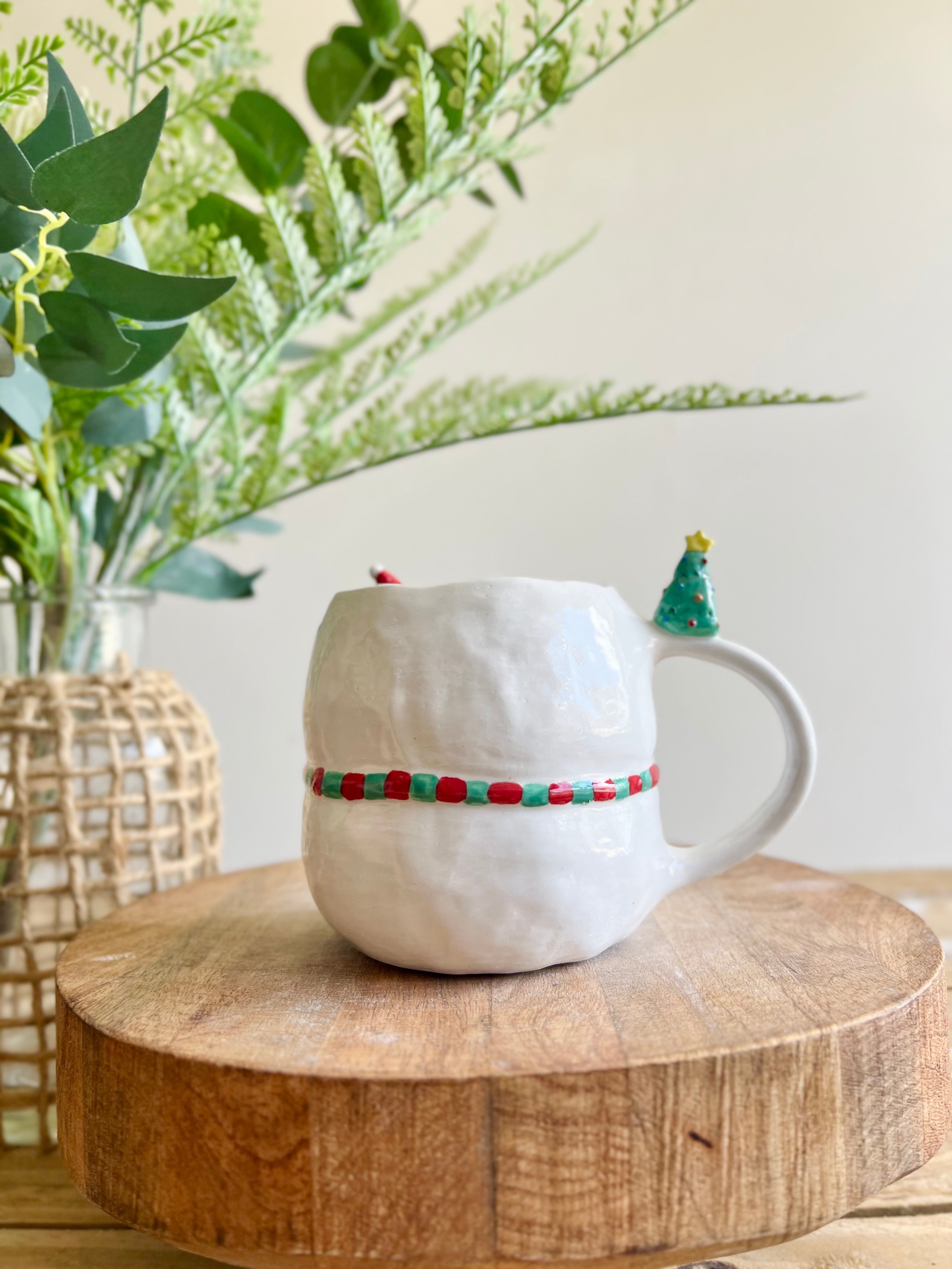 Festive snowman mug