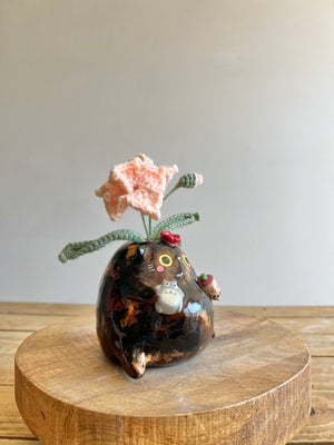 Tortie Bud Vase