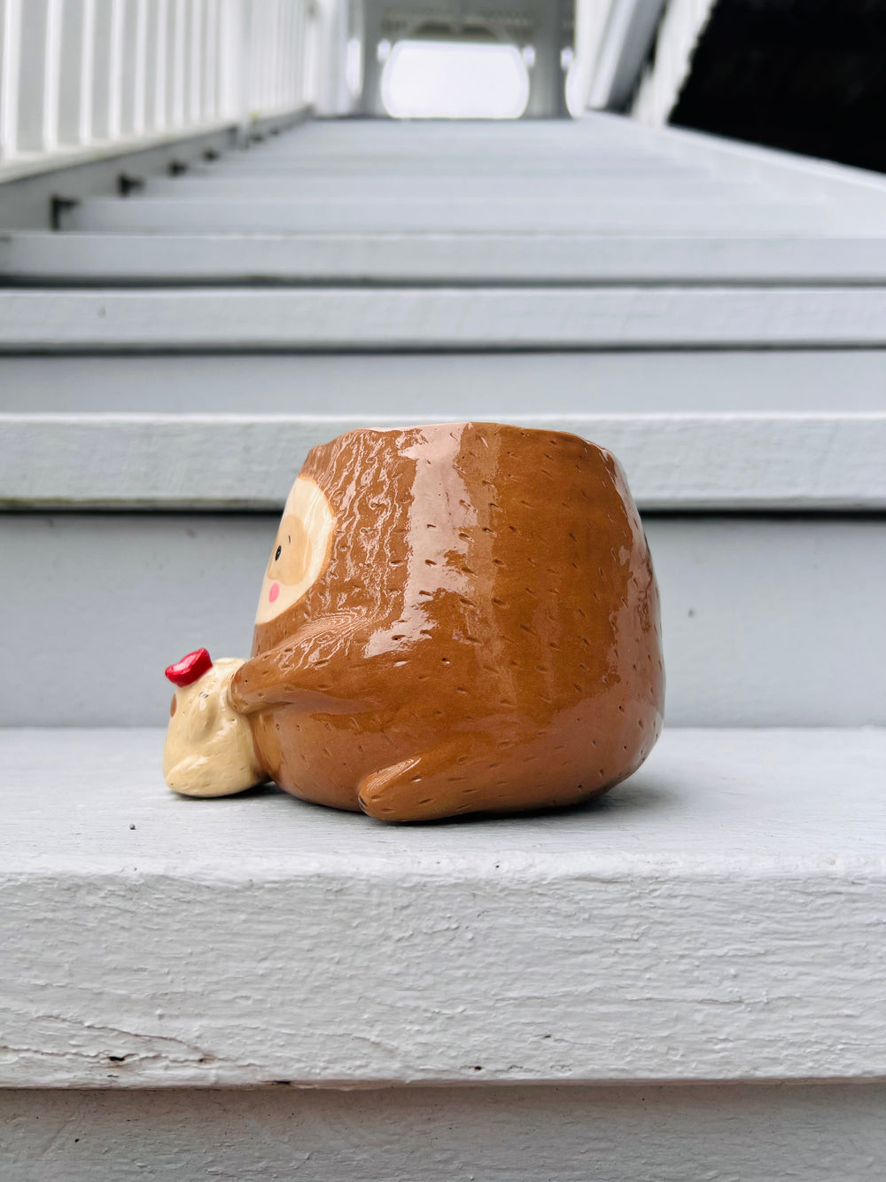 2in1 Sloth pot with baby sloth vase, photo 4 of 8