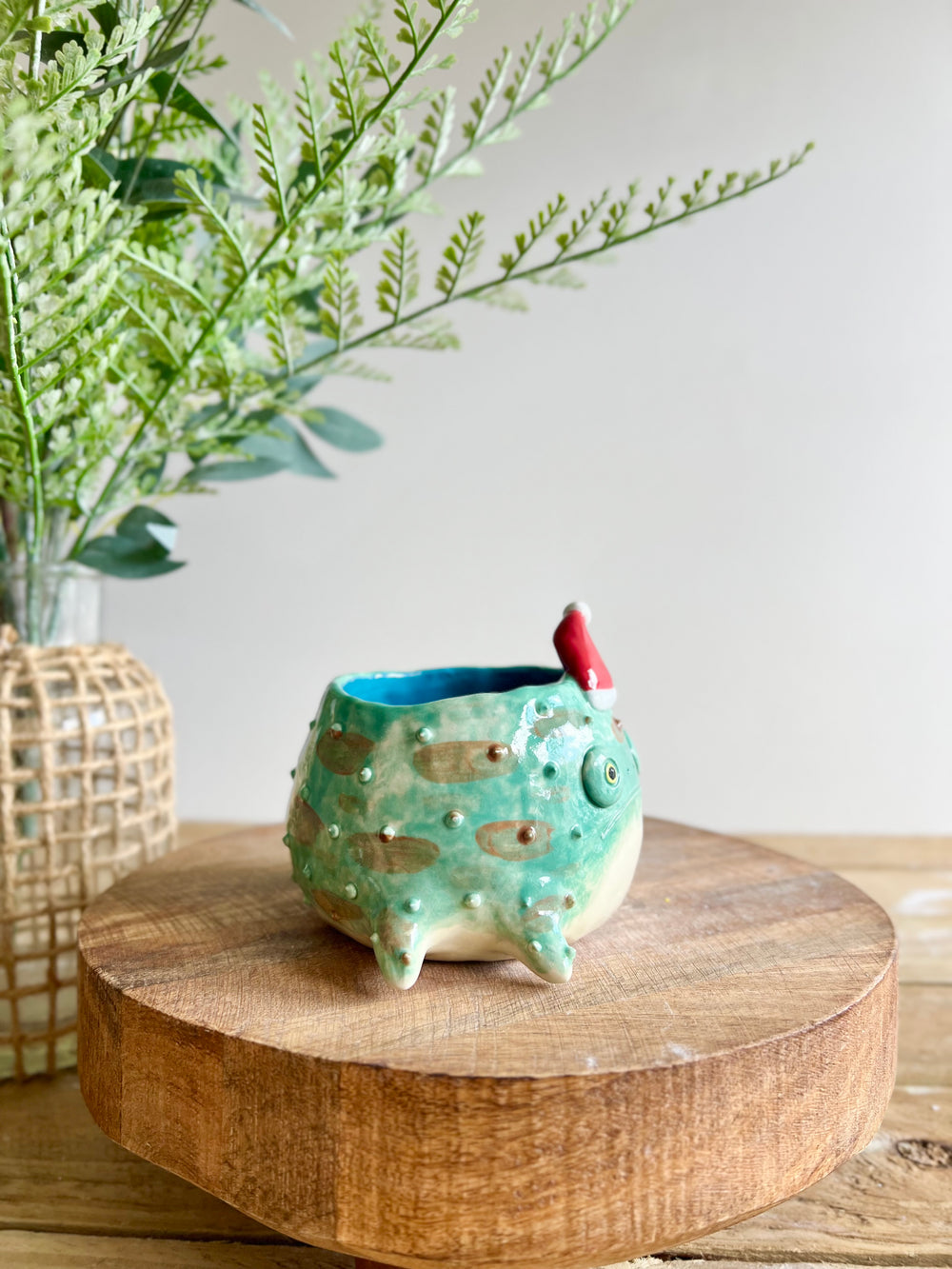 Festive grumpy froggo planter #1, photo 4 of 12