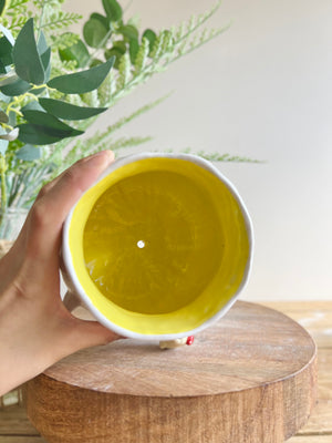 Flowery dumpling pot with baby dumpling