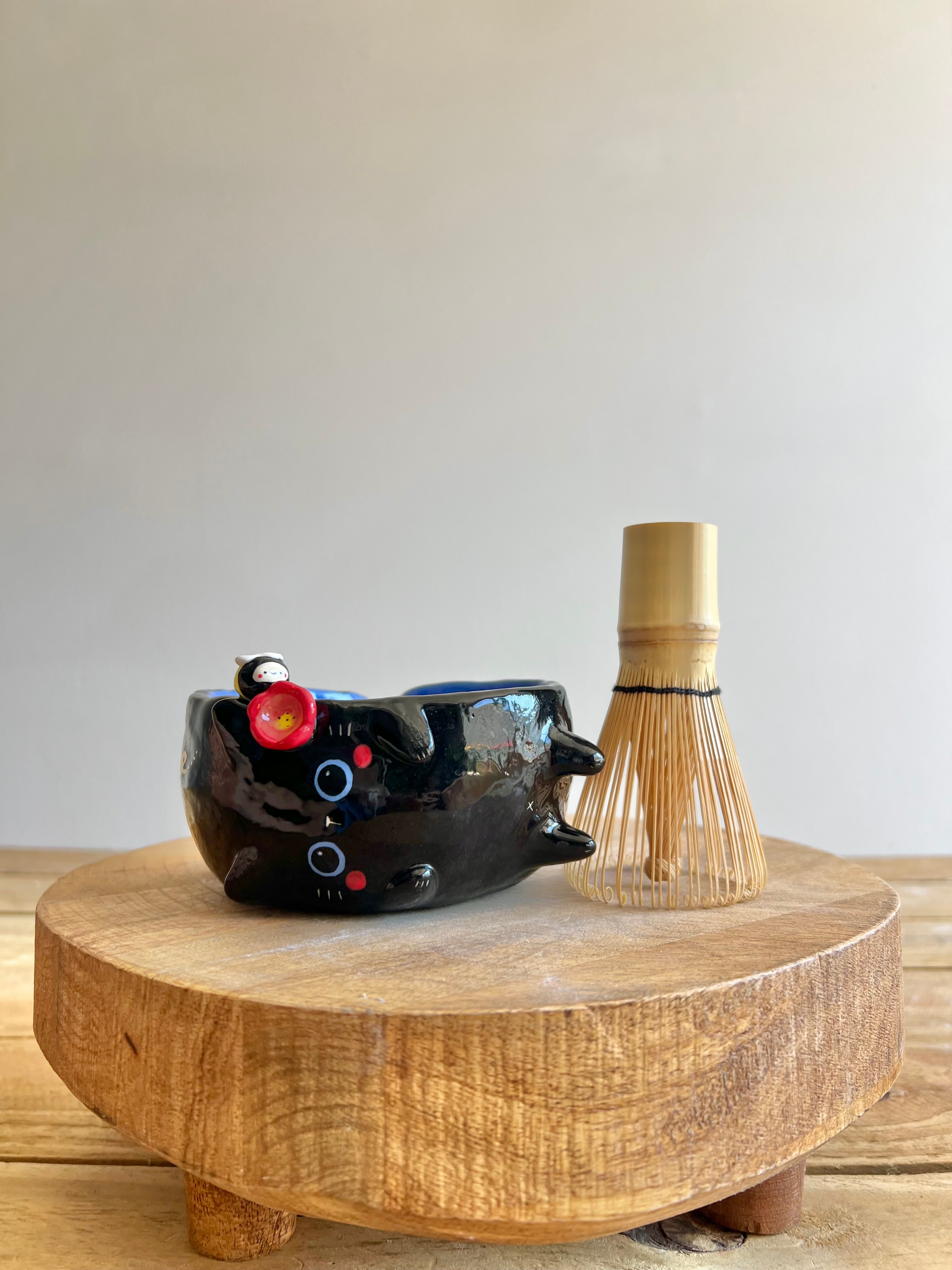 Black Cat Matcha Bowl