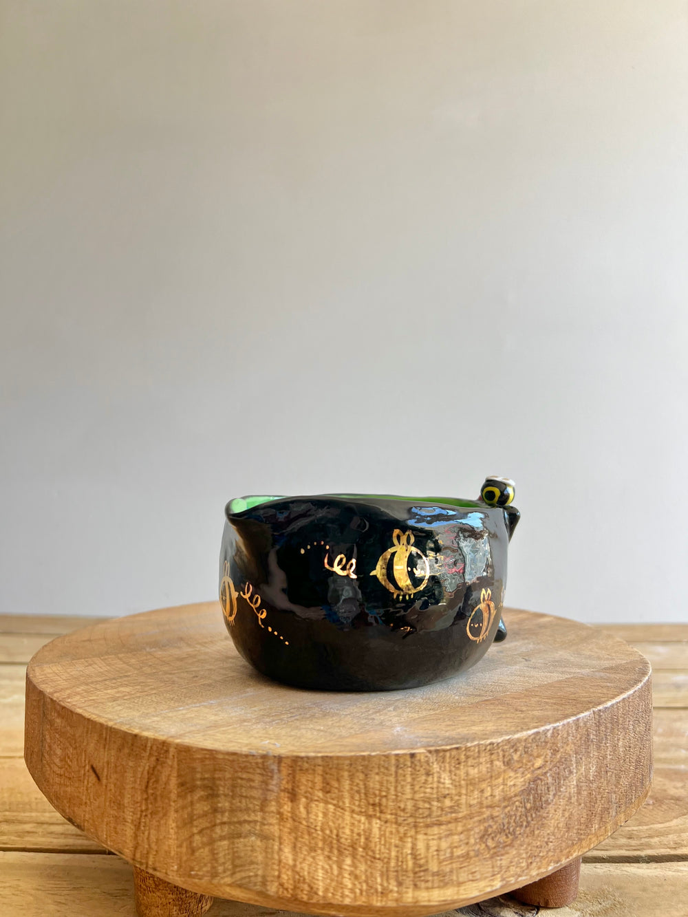 Black cat Matcha Bowl, photo 5 of 14