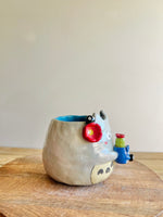 Totoro pot with Chibi Totoro pot and soot sprites