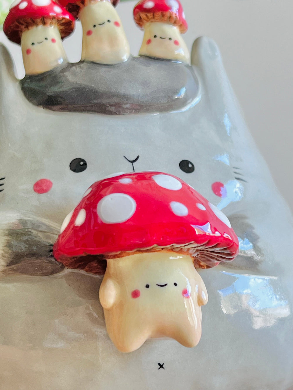 Mushroom pun love bunny pot, photo 7 of 13