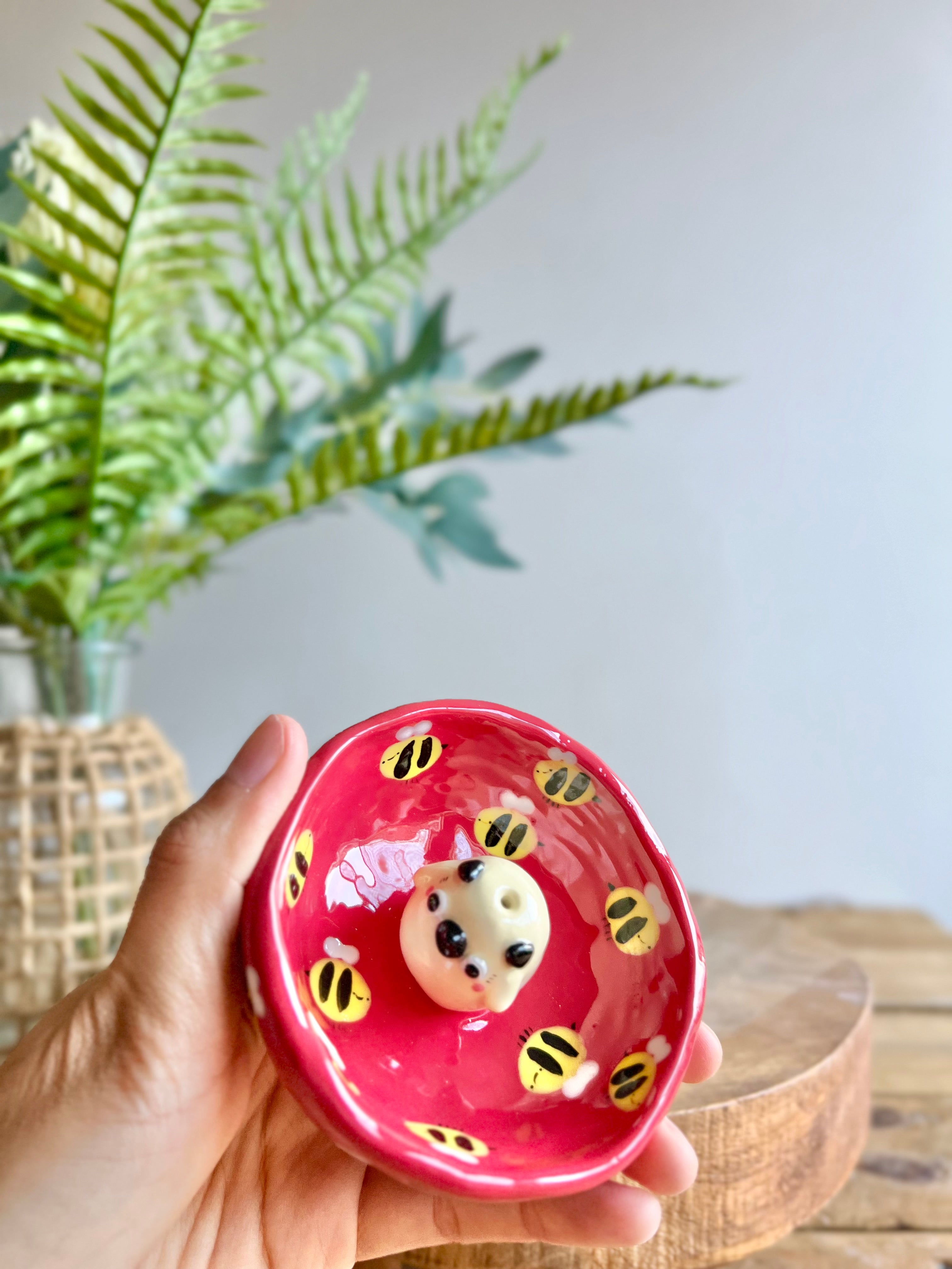 Bud vase trinket dish