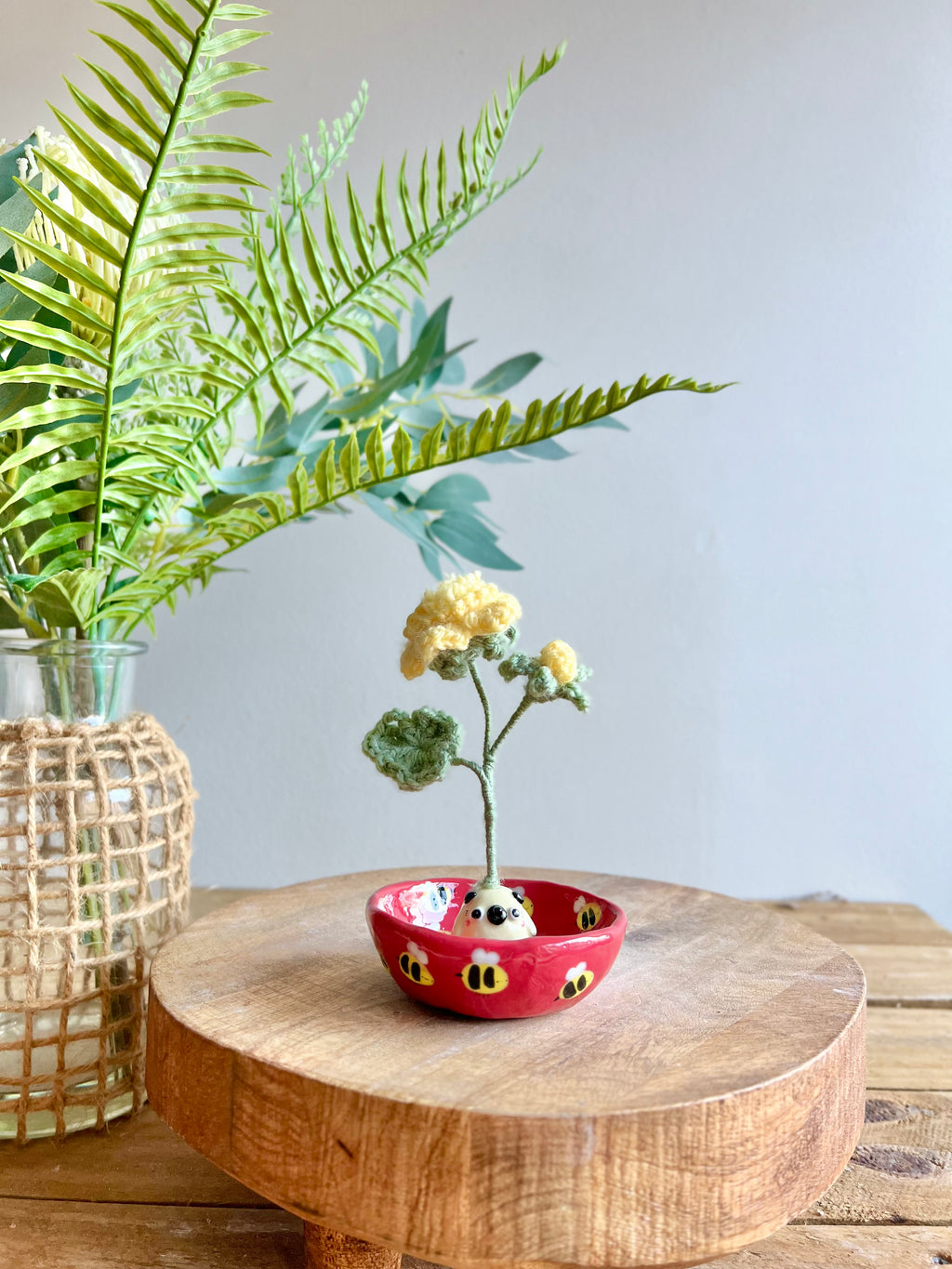 Bud vase trinket dish