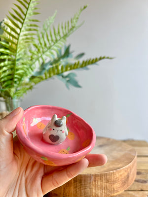 Bud vase trinket dish