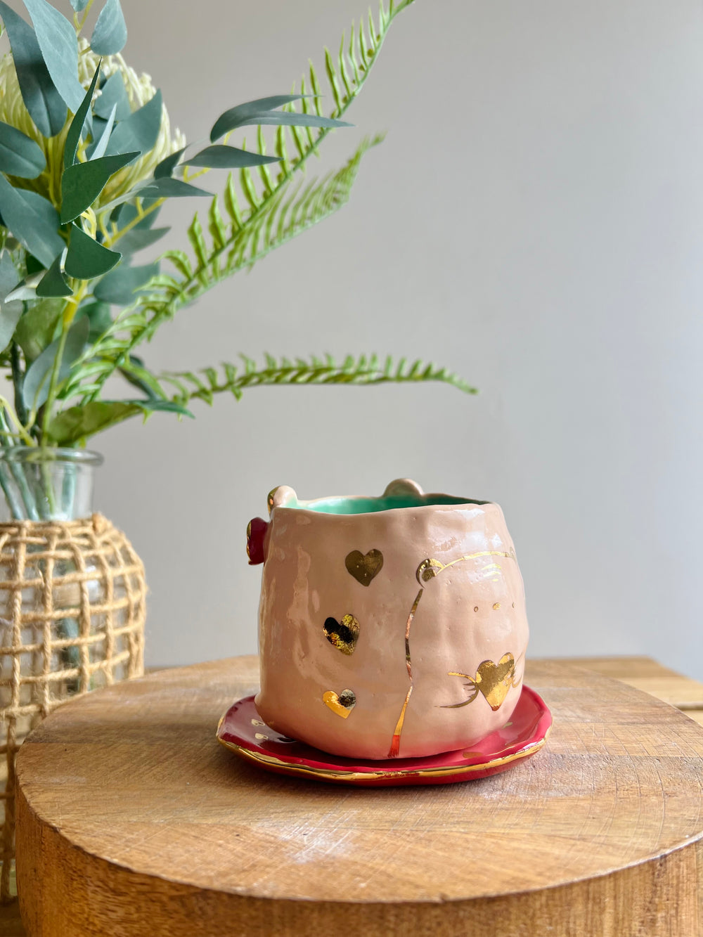 Bear planter and plate, photo 9 of 11