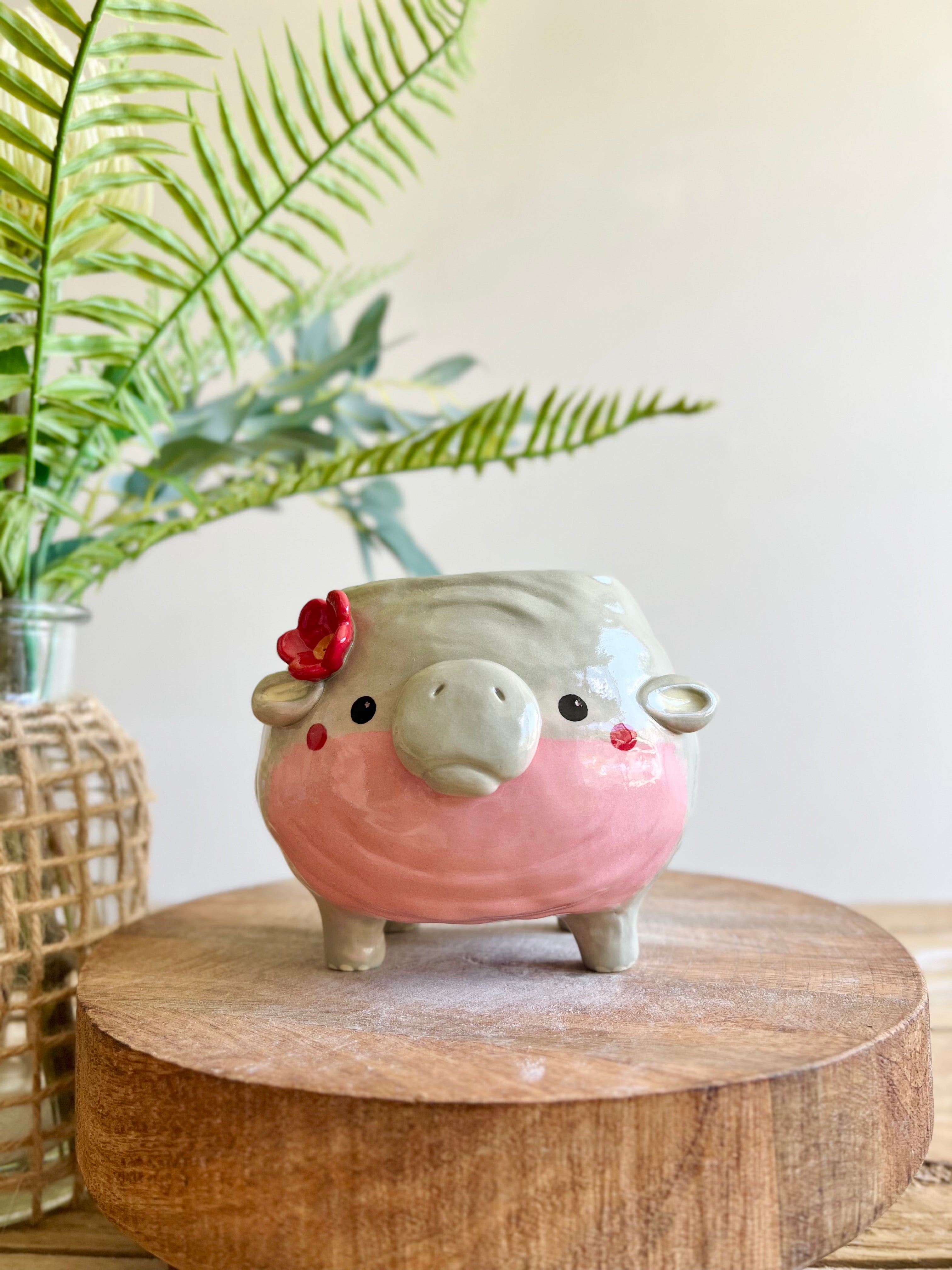 LARGE MOO DENG planter #2