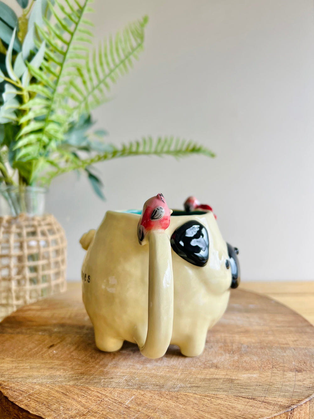 ‘Pug and Kisses’ Puggo muggo with pink galah friends #1, photo 2 of 8