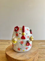 Large Chicken pot/vase