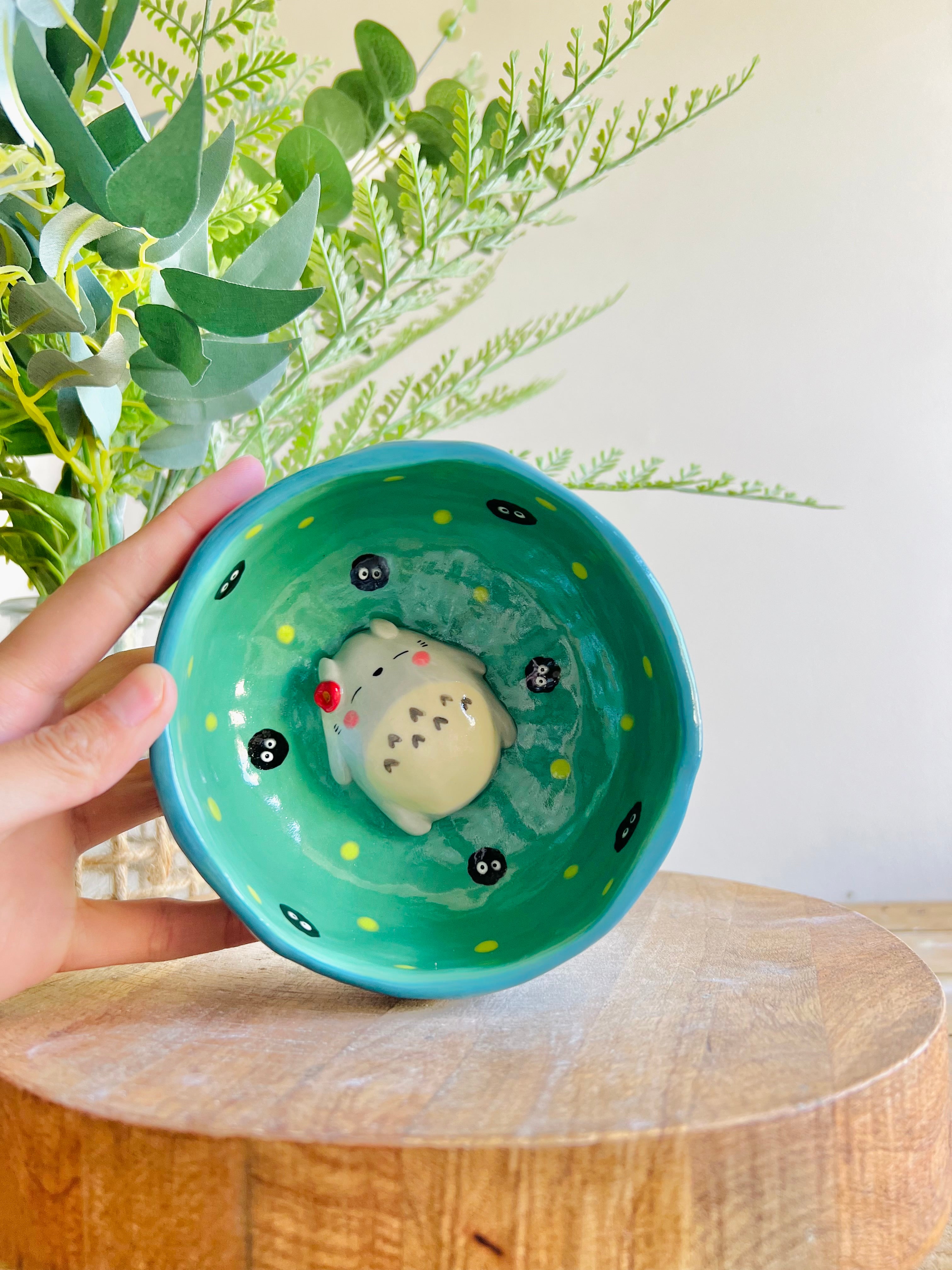 Sleeping Totoro soot sprite bowl