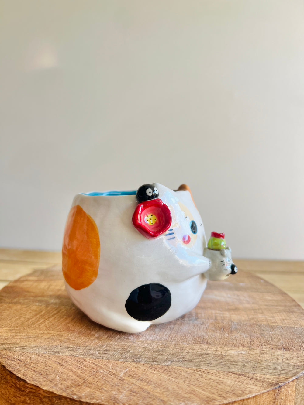 Cat pot with Totoro pot, photo 3 of 7