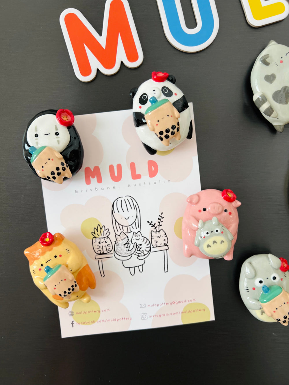 Panda with bubble tea magnet, photo 5 of 8