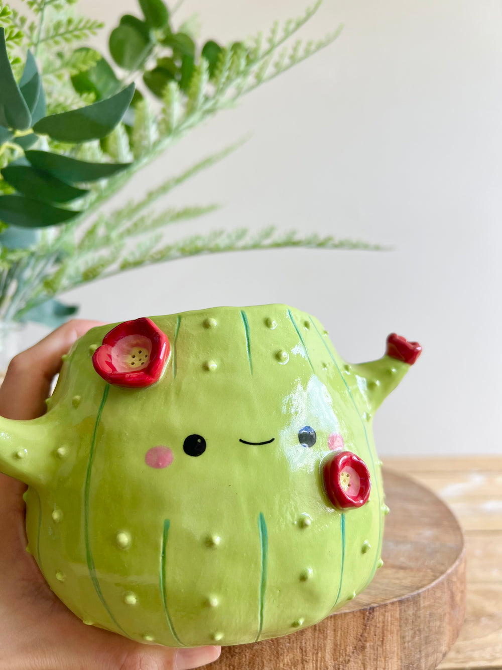 Flowery MULD Cactus pot #2, photo 8 of 11