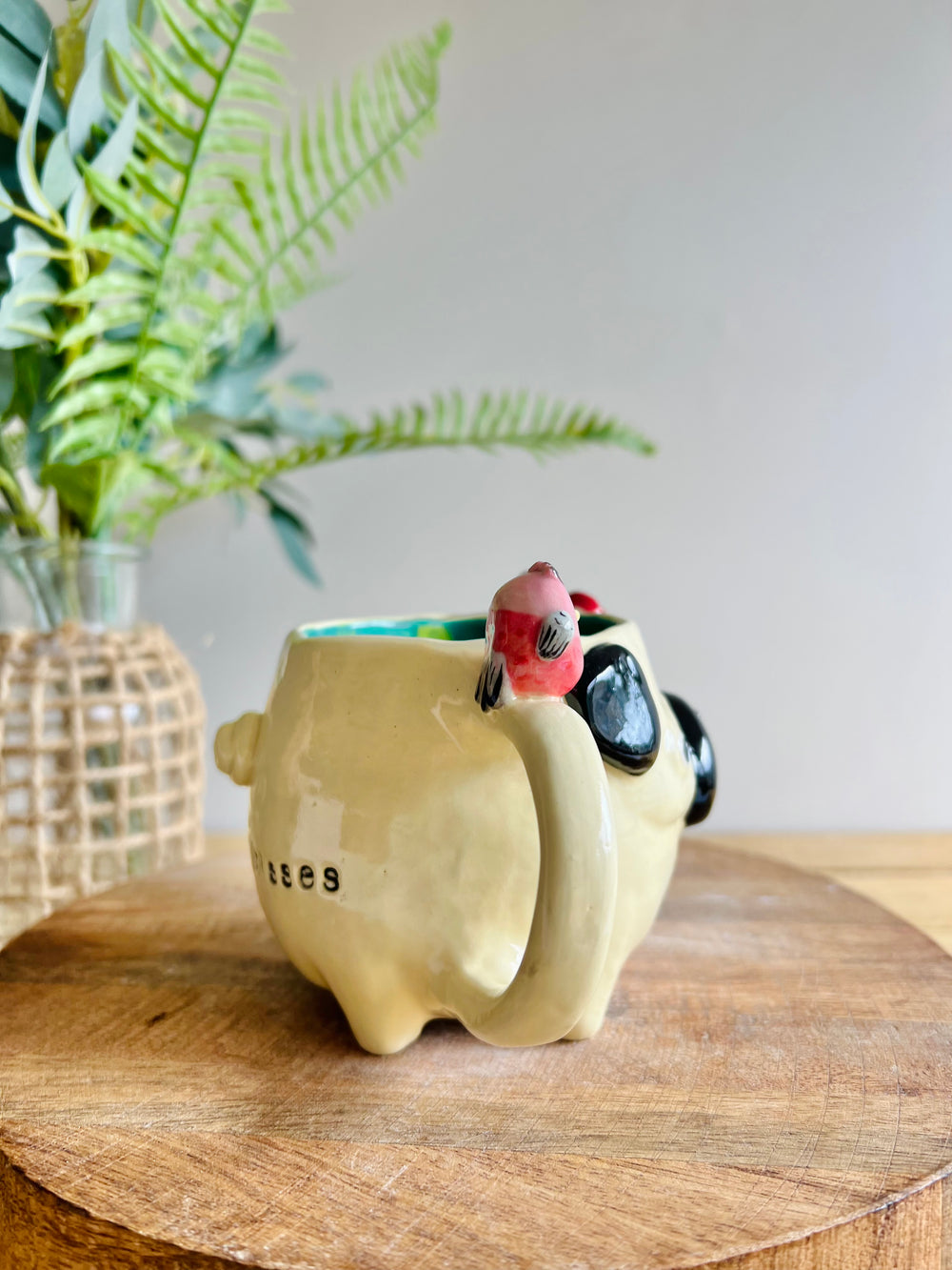‘Pugs and kisses’ Puggo muggo with pink galah friends #5, photo 2 of 9