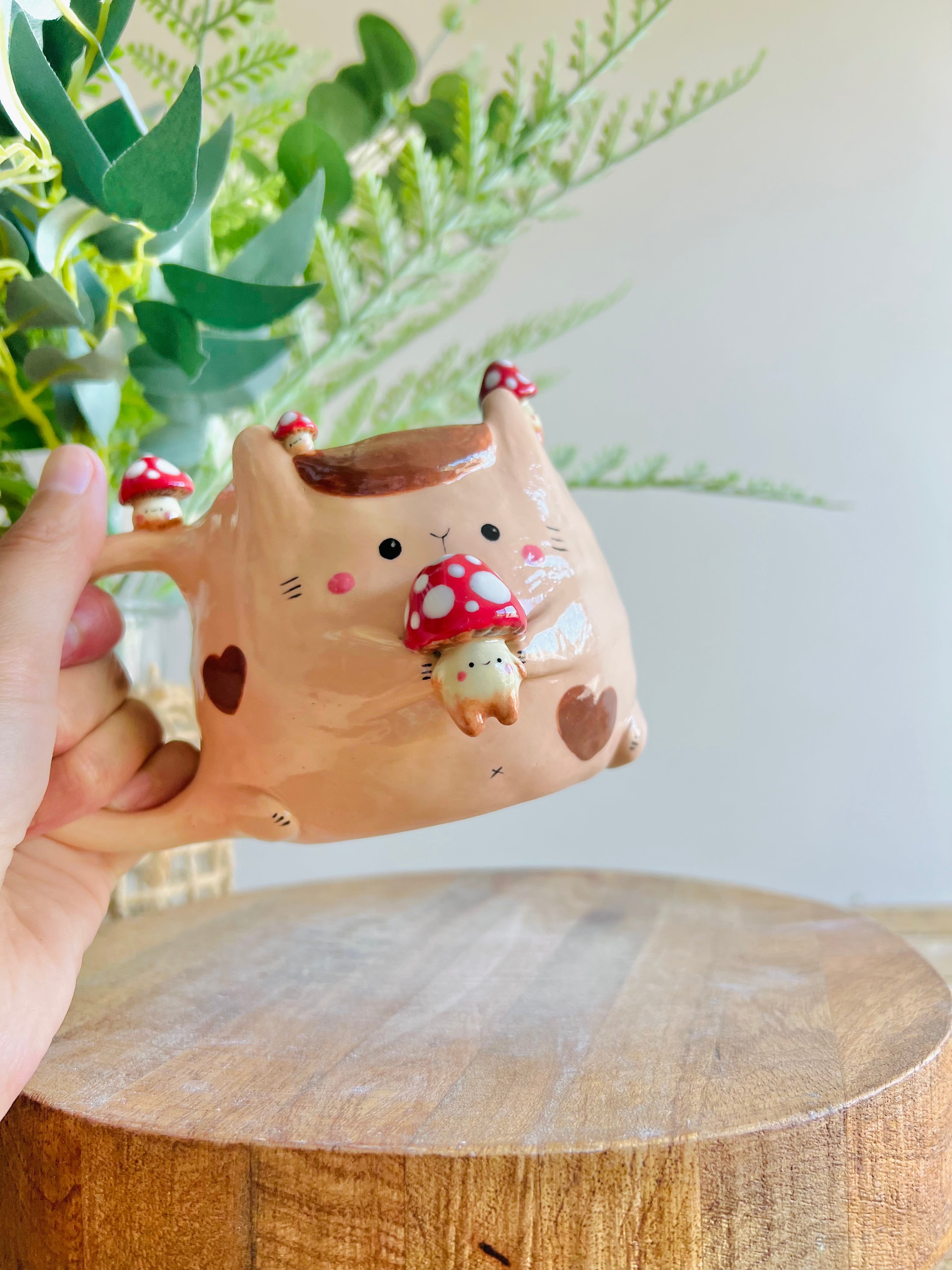 Mushroom love pun Bunny mug