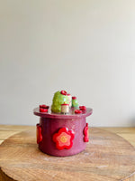 Cactus Bubble Tea Lidded Trinket pot