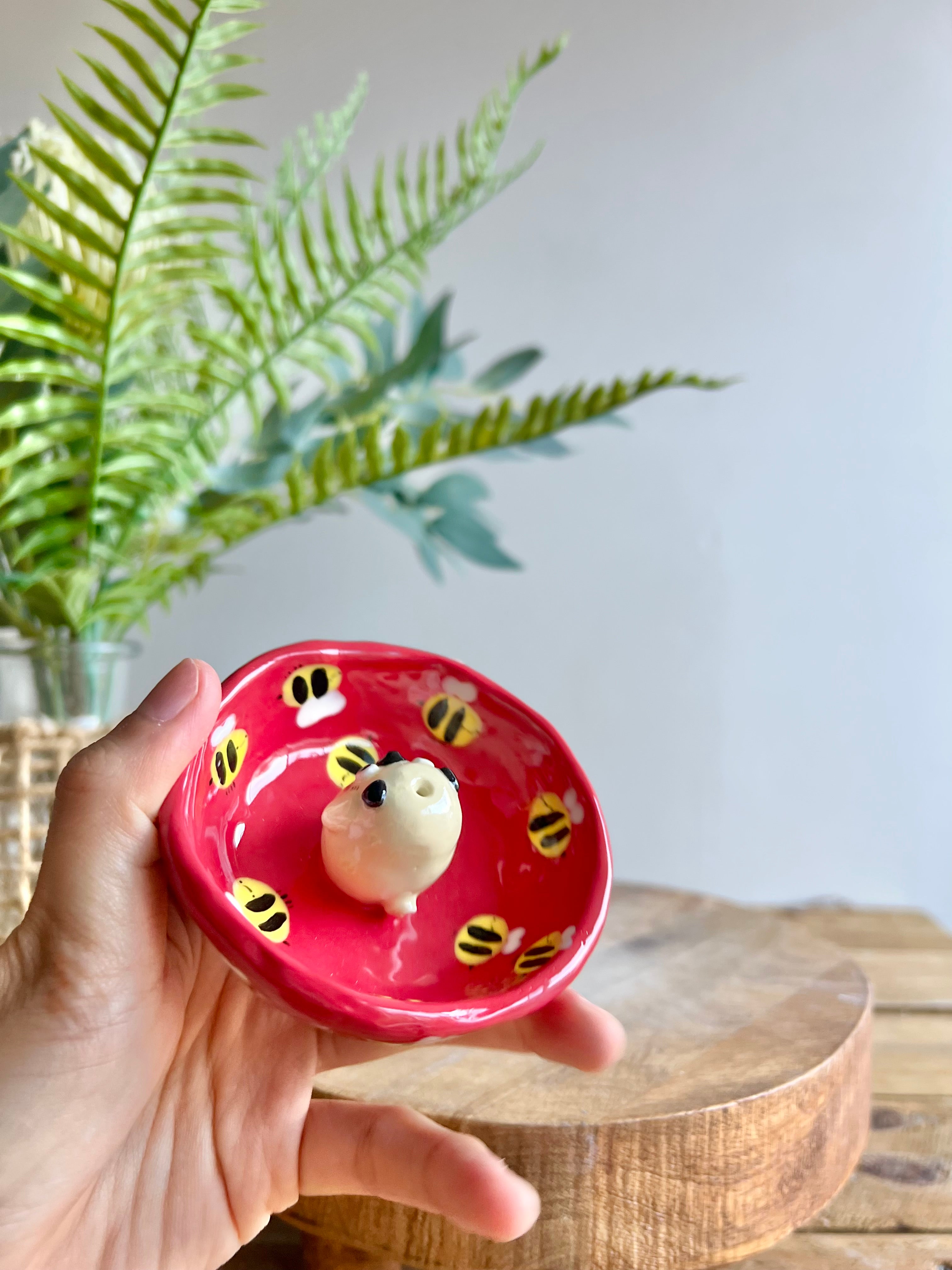 Bud vase trinket dish