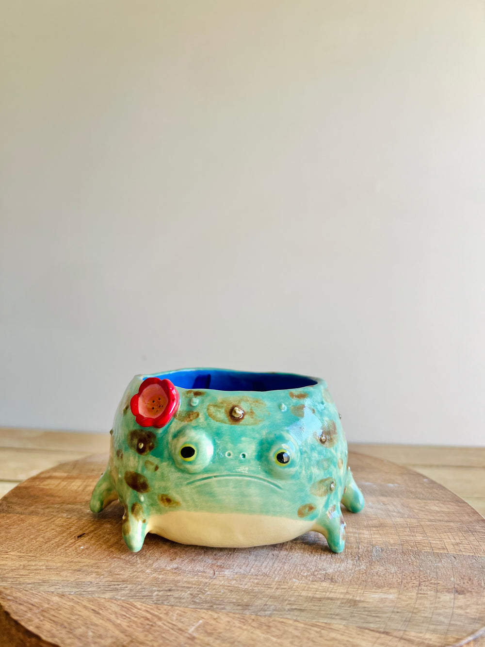 Grump froggo pot with BONUS mini grump friend #1, photo 2 of 8