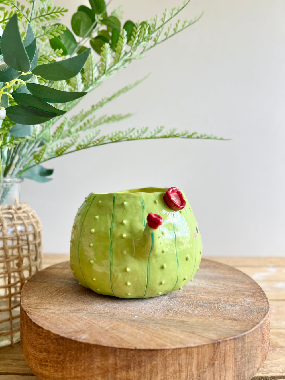 Flowery MULD Cactus pot #1, photo 4 of 11
