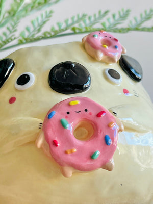 Donut pun love puggo pot