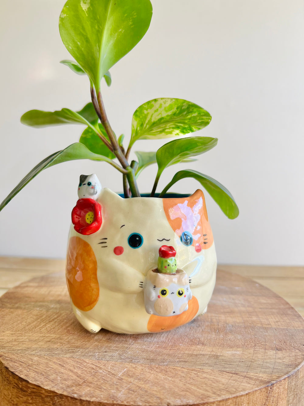 Ginger Cat Pot with Cactus Cat Pot, photo 1 of 9